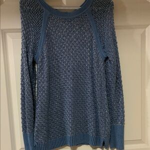 INC International Concepts Blue Textured Women's Sweater